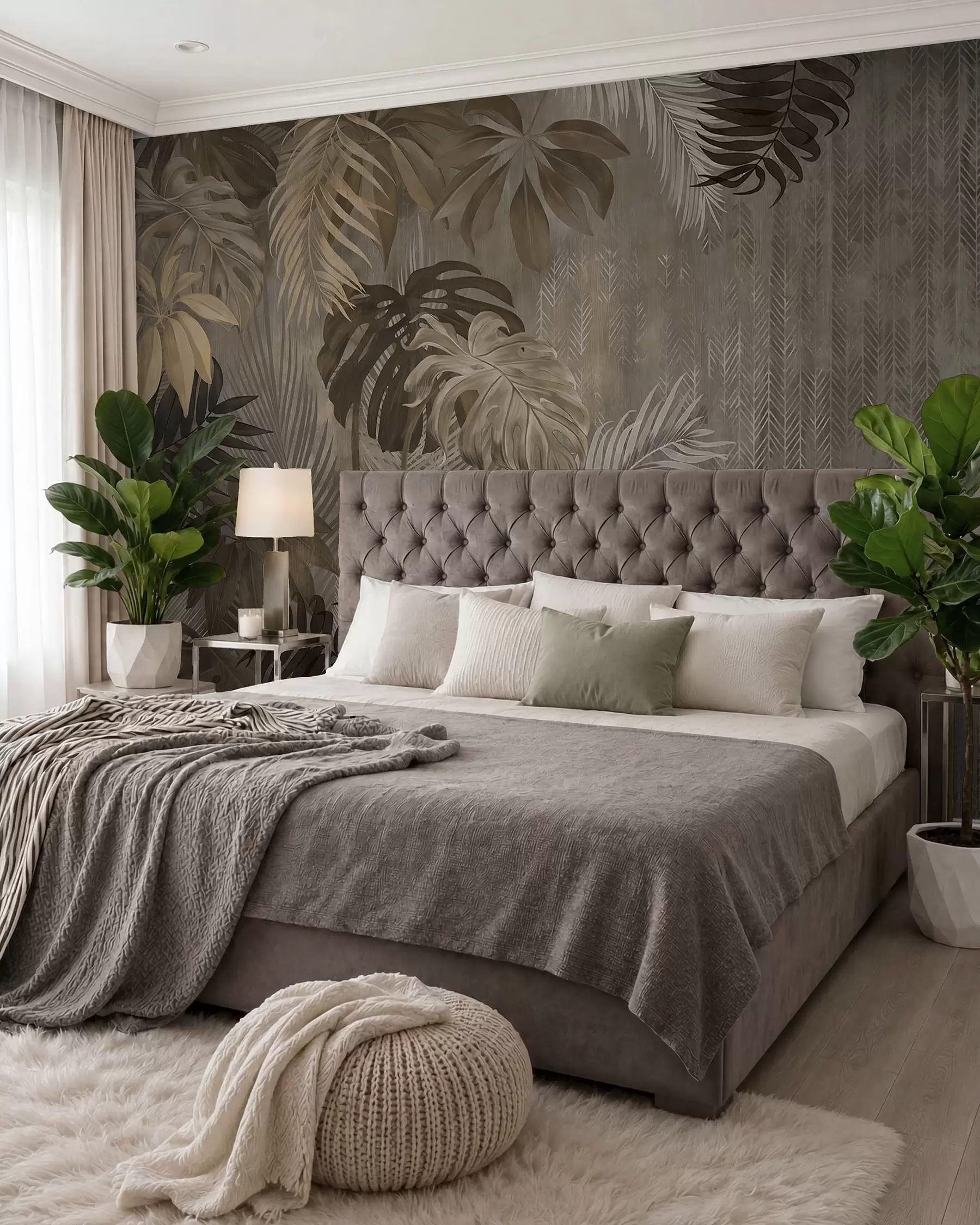 wall murals Forest Green Leaf Patina u97012
