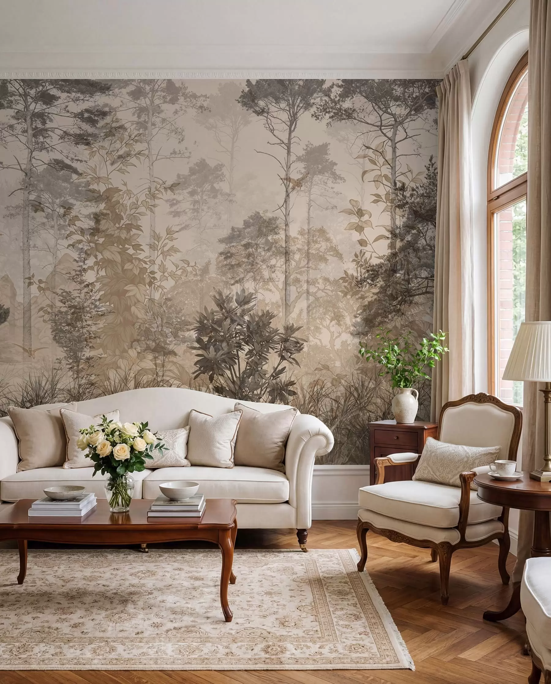 wall murals Amber Woodland u97057