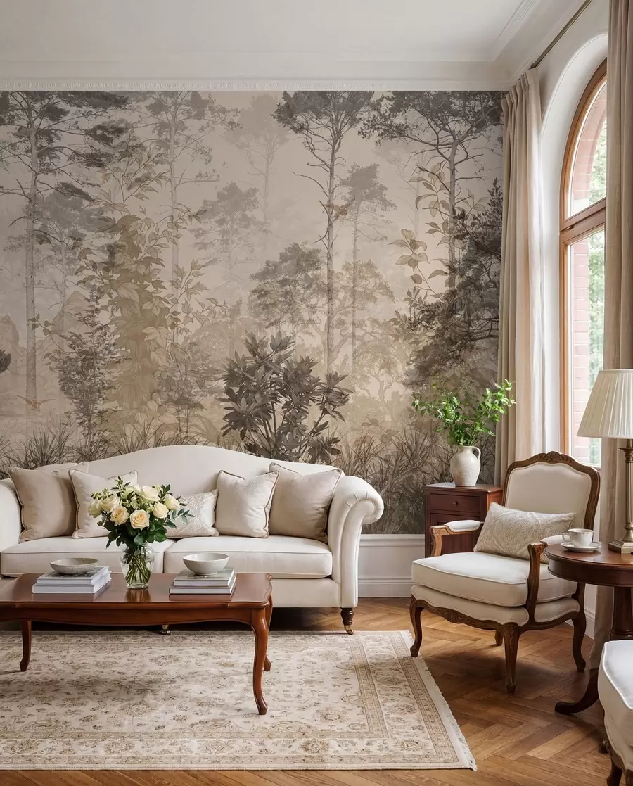 wall murals Grunge forest u97057