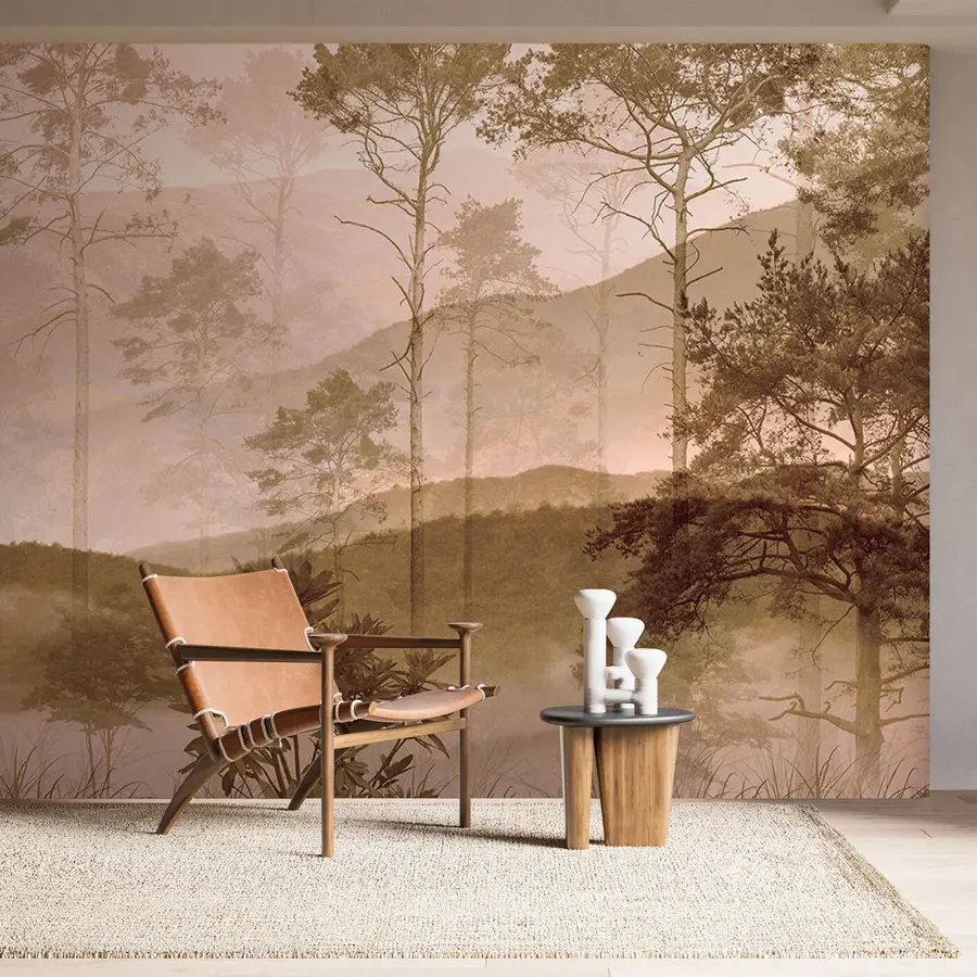 wall murals Grunge forest, fresco u97058
