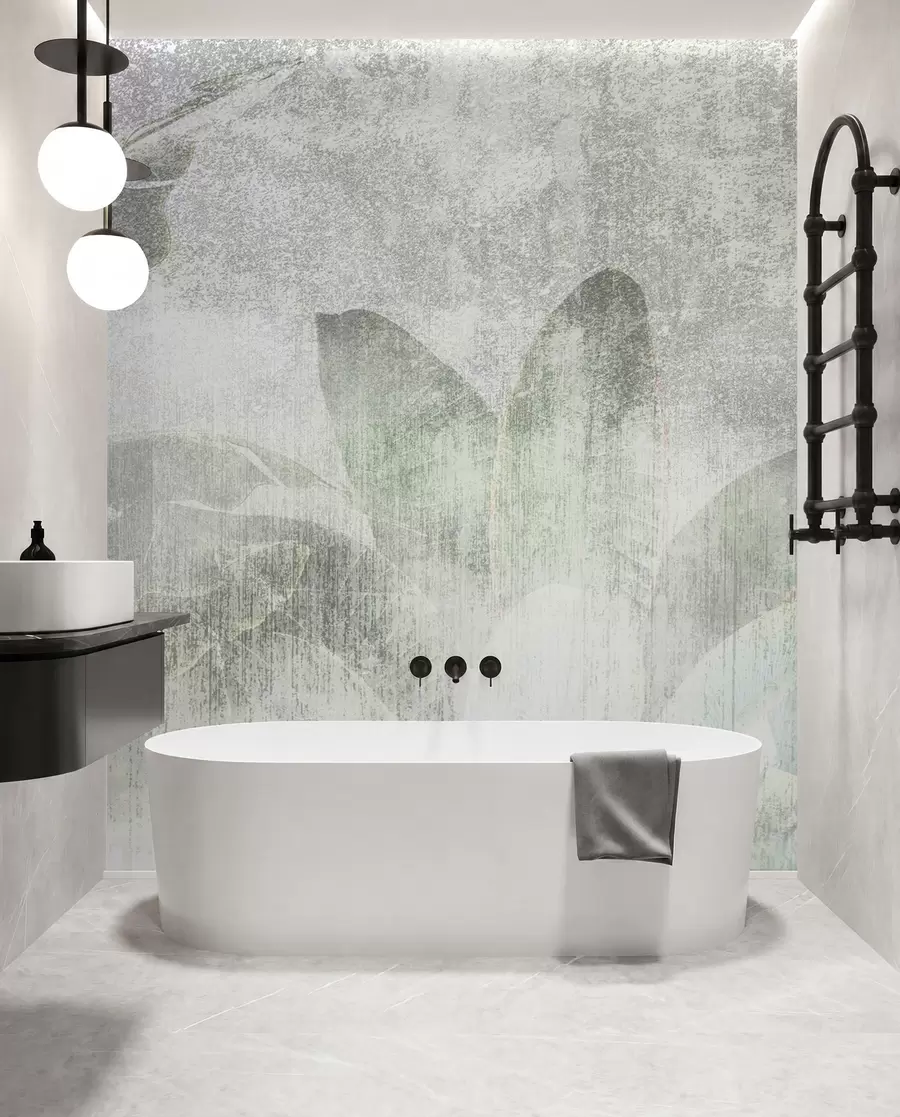 wall murals Tropical palm trees loft style u97030
