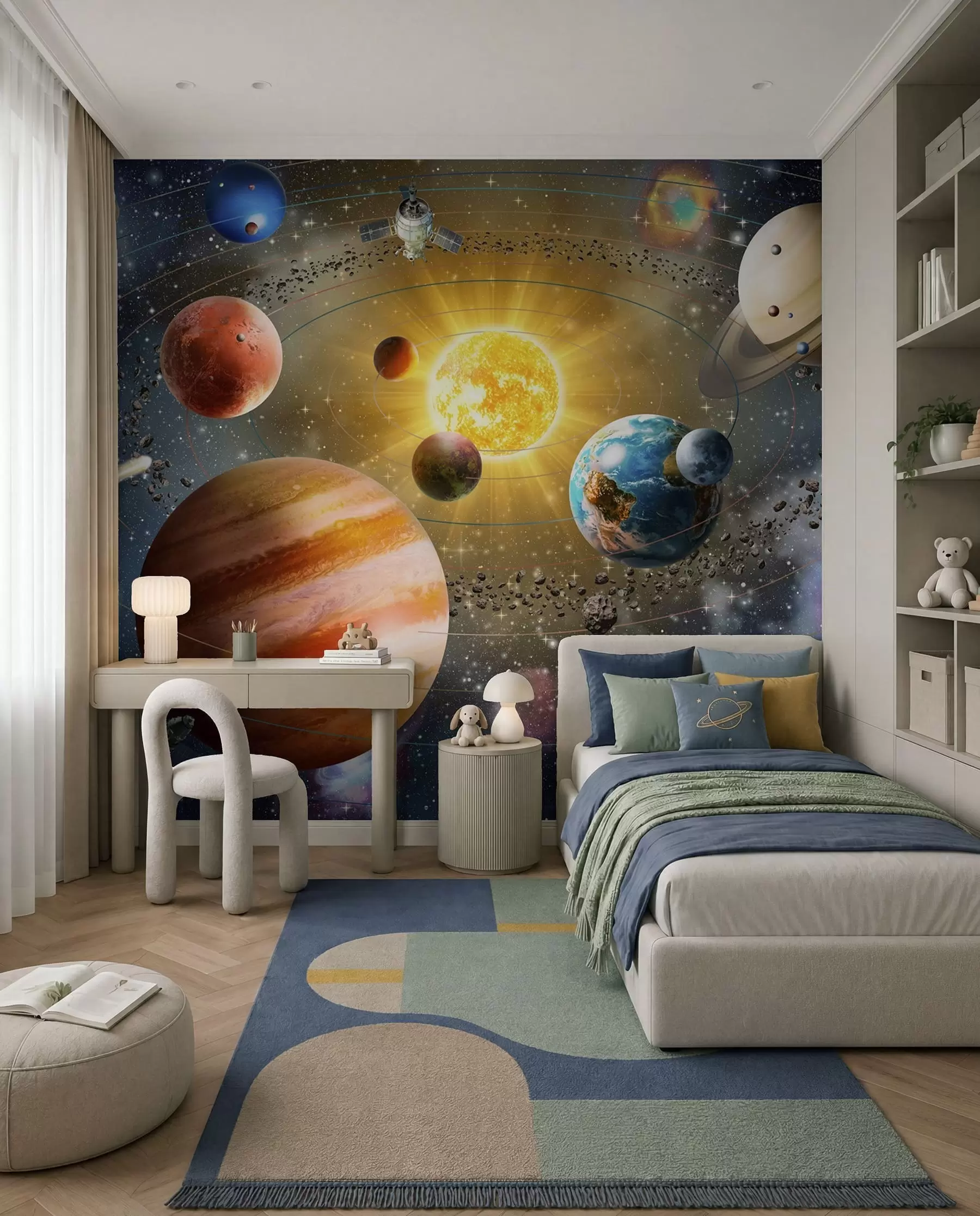 wall murals Journey among Planets u97222