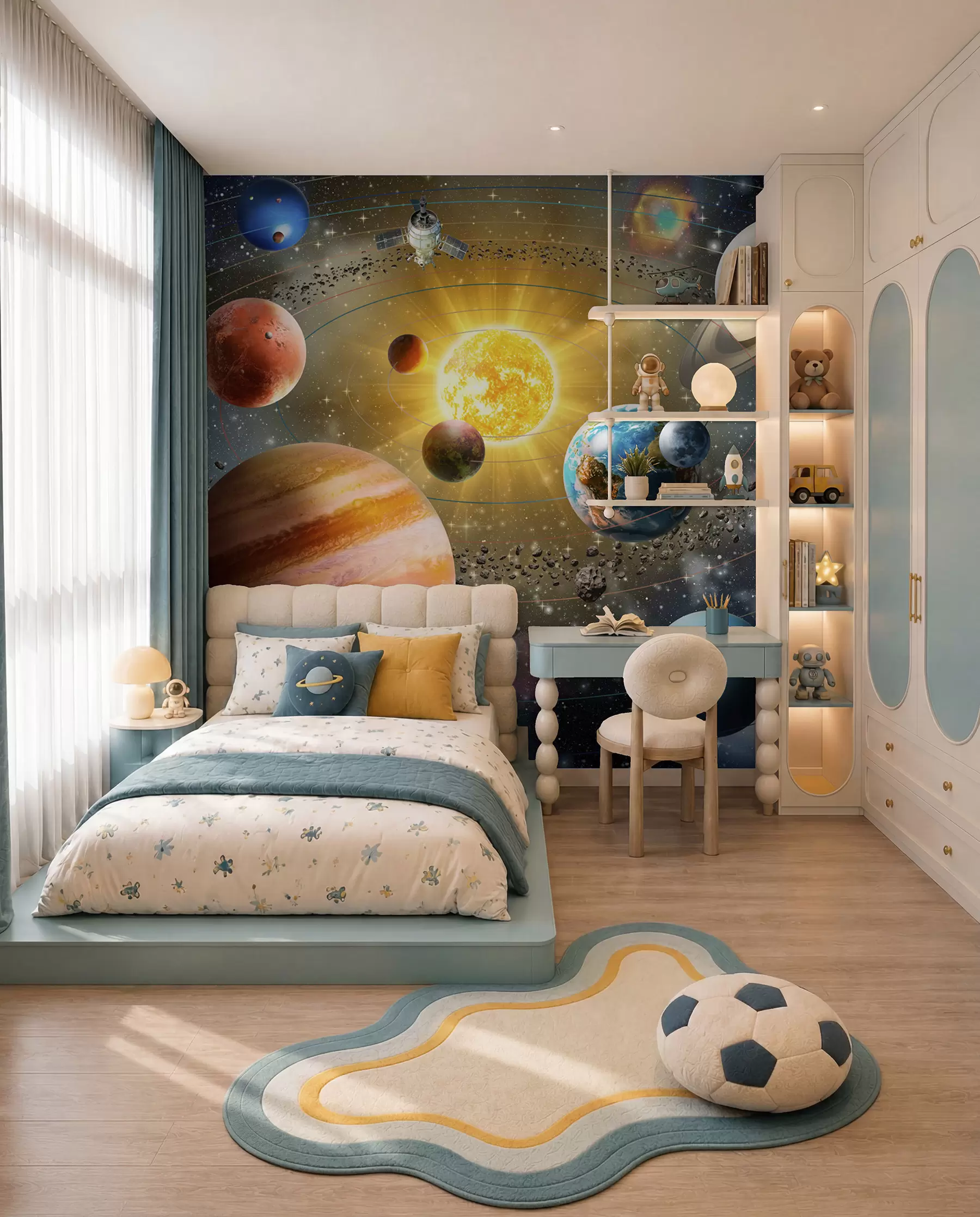 wall murals Journey among Planets u97222