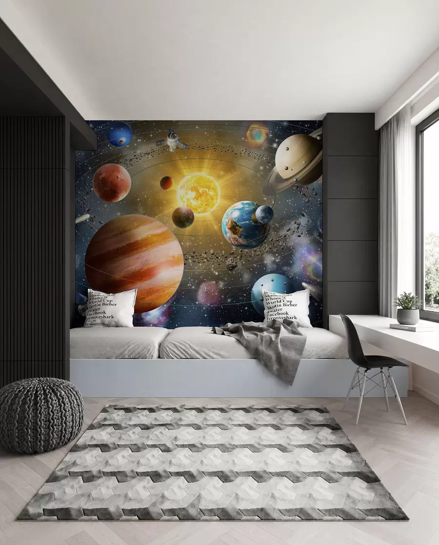 wall murals Journey among Planets u97222