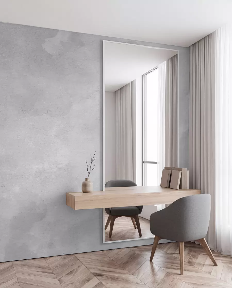 wall murals Clouded Grey Concrete u97232