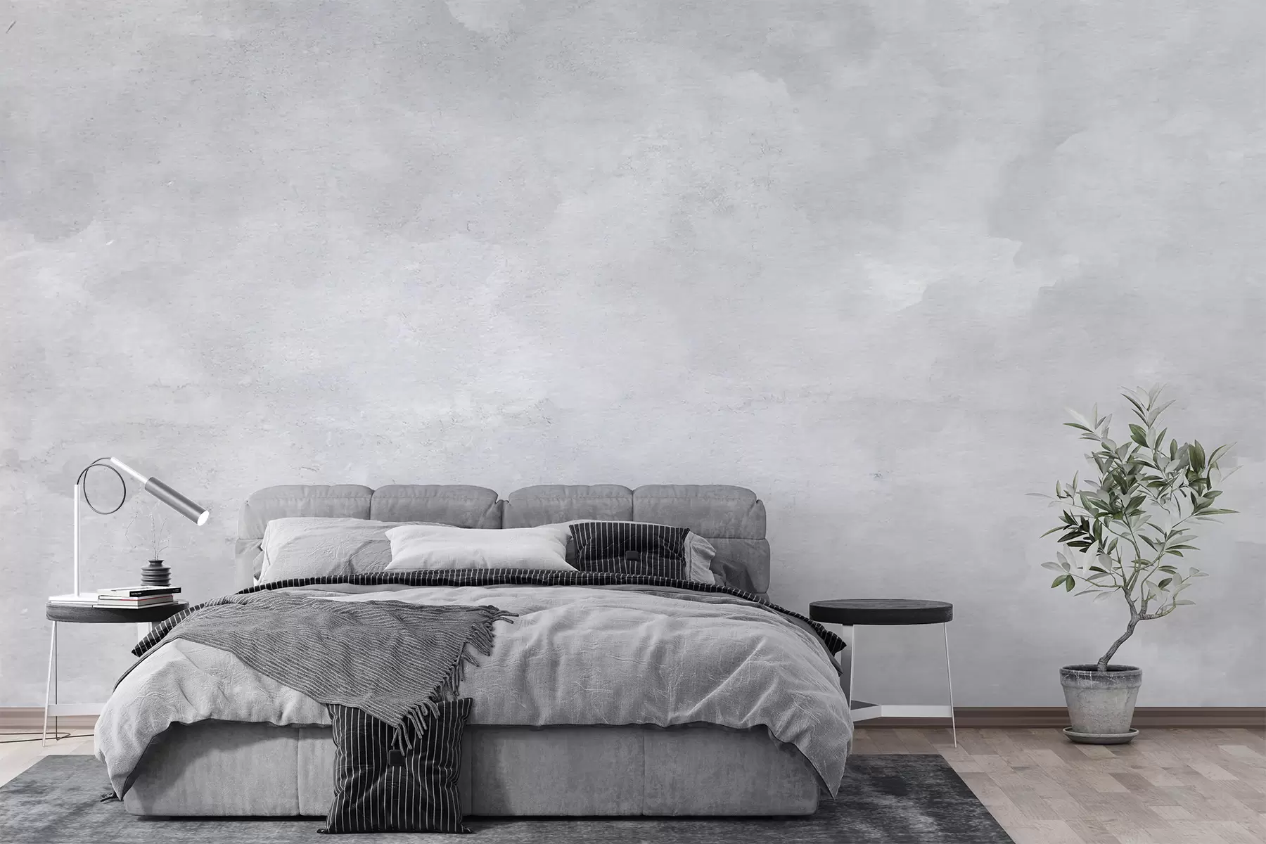 wall murals Gray smoky concrete u97232