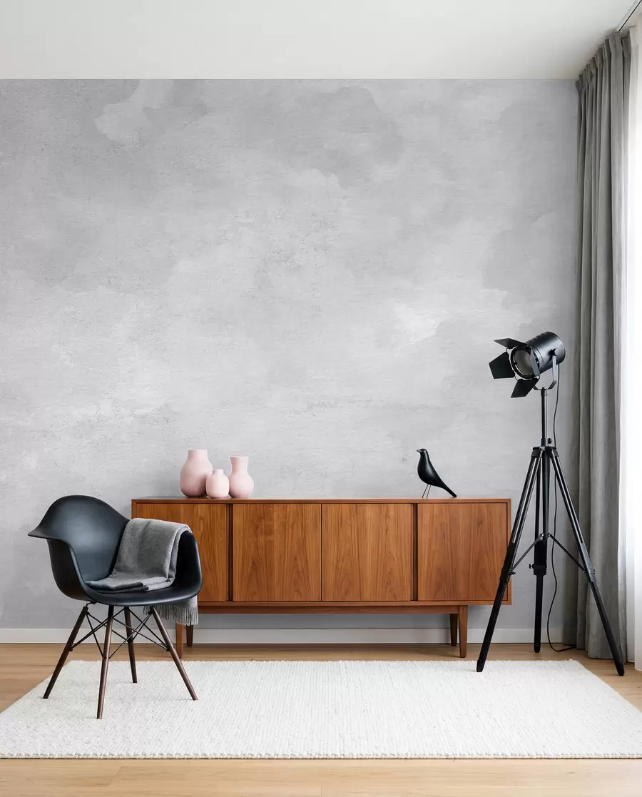 wall murals Gray smoky concrete u97232