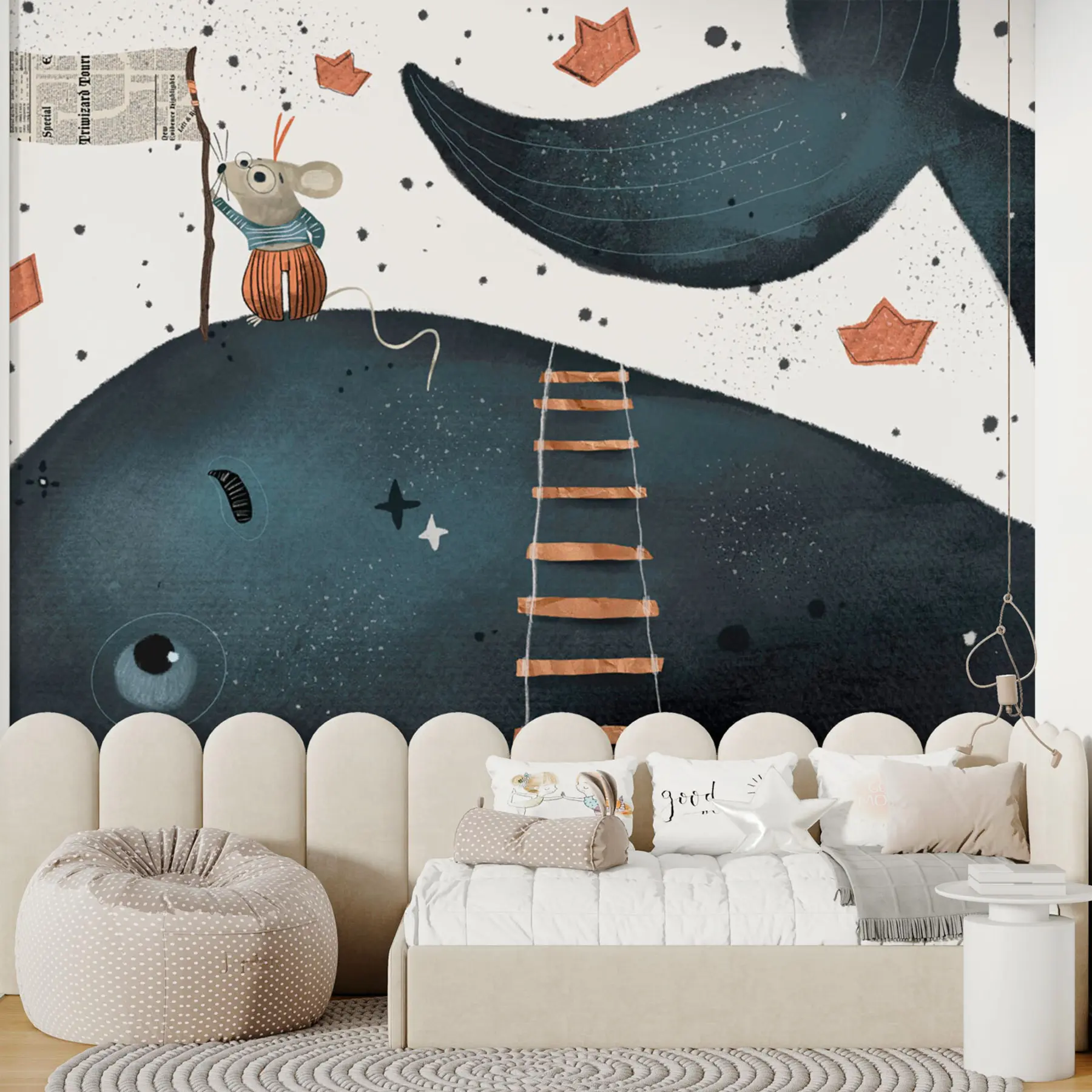 wall murals The Adventures of a Mouse and a Whale u96606