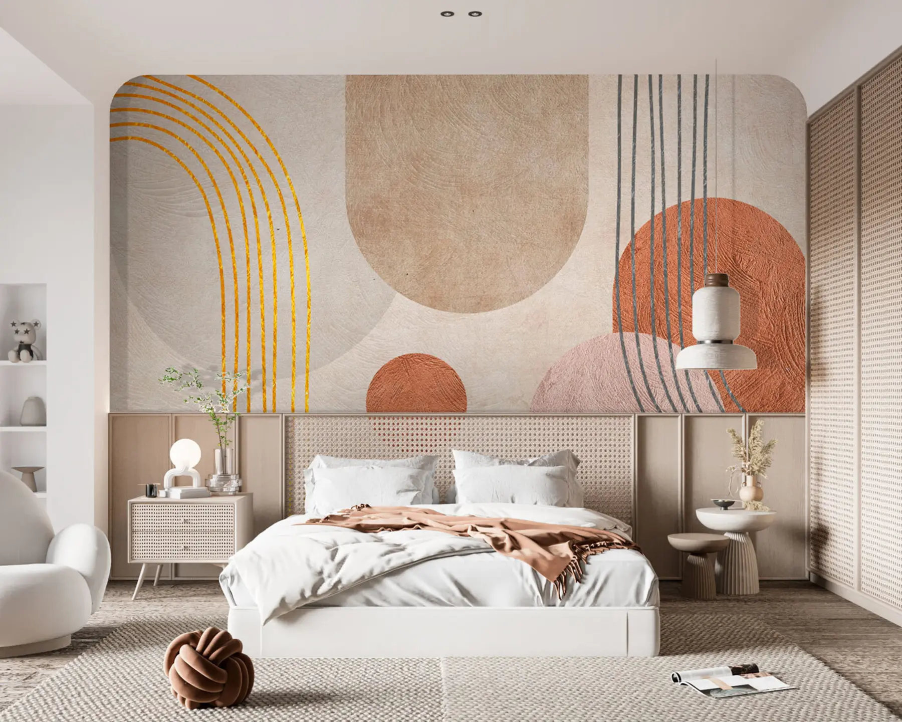 wall murals Abstract boho pattern u97255