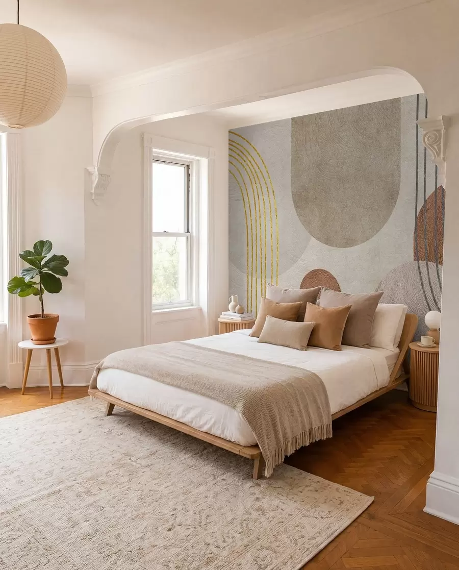 wall murals Ochre and Clay Arcs u97255