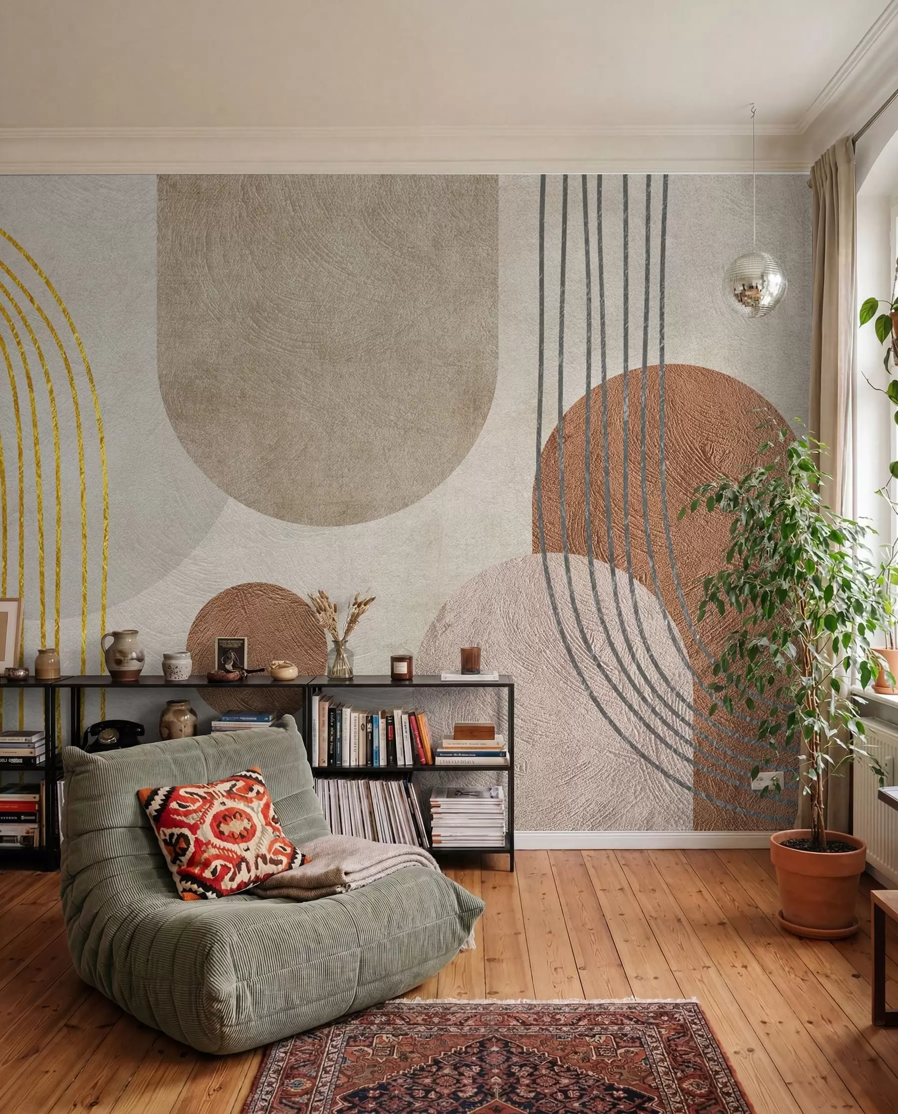 wall murals Ochre and Clay Arcs u97255