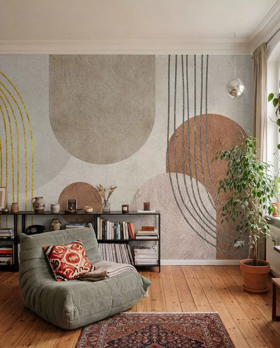 wall murals Ochre and Clay Arcs u97255