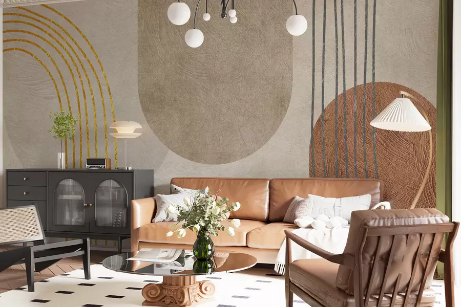 wall murals Abstract boho pattern u97255