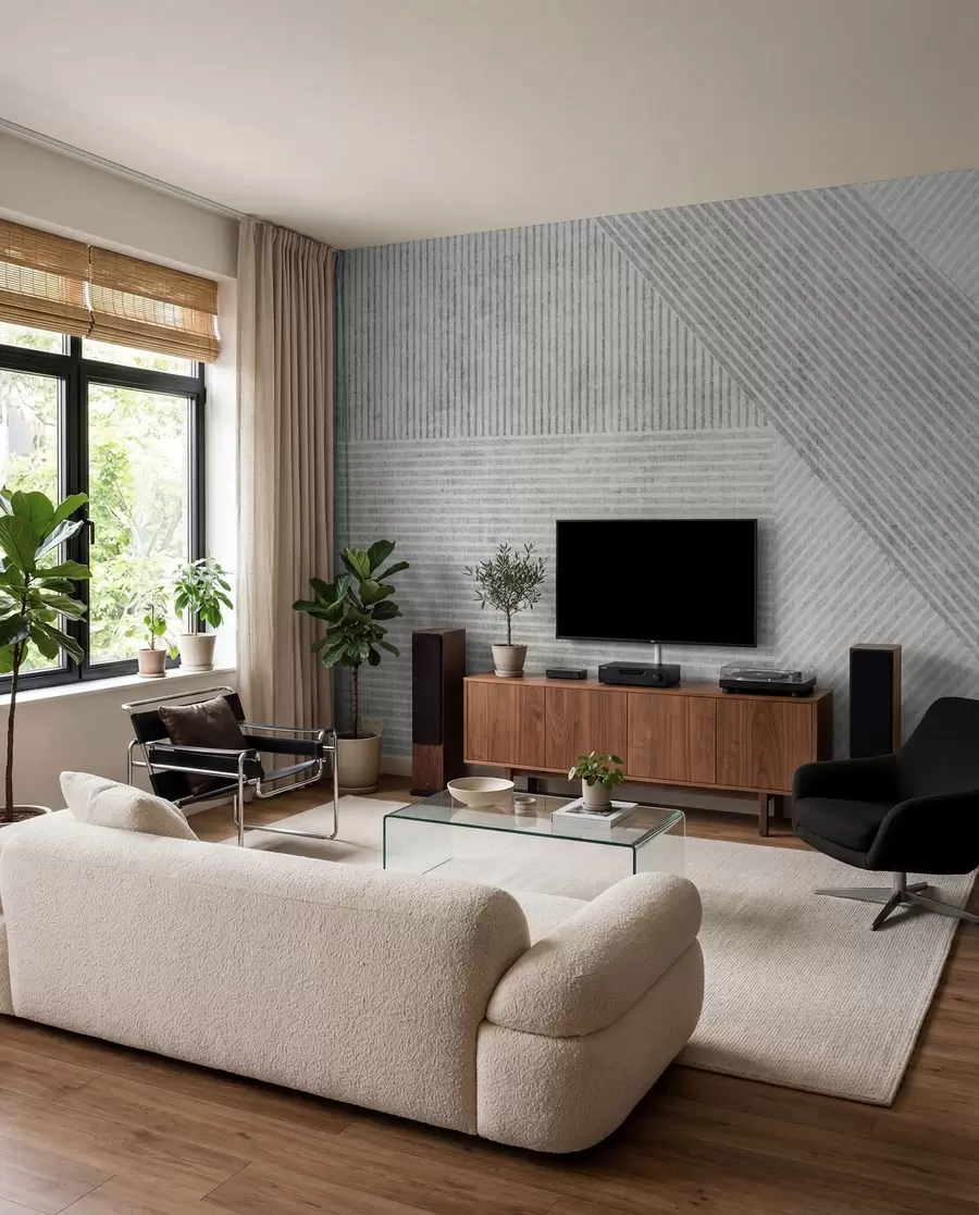 wall murals Geometric vintage lines u96331