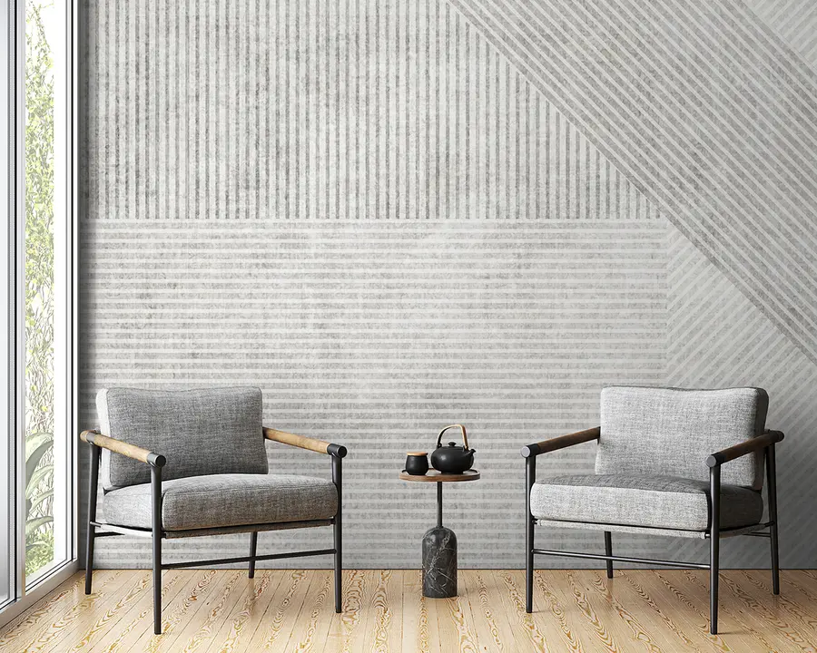 wall murals Geometric vintage lines u96331