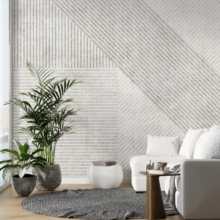 wall murals Geometric vintage lines u96331