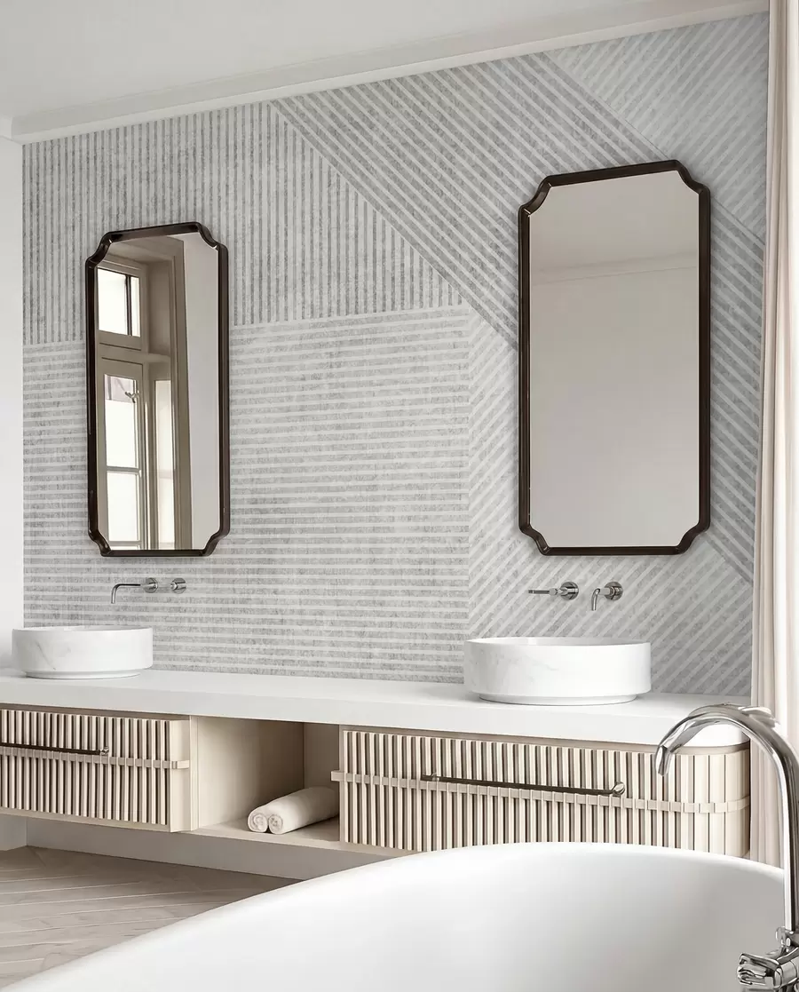 wall murals Geometric vintage lines u96331