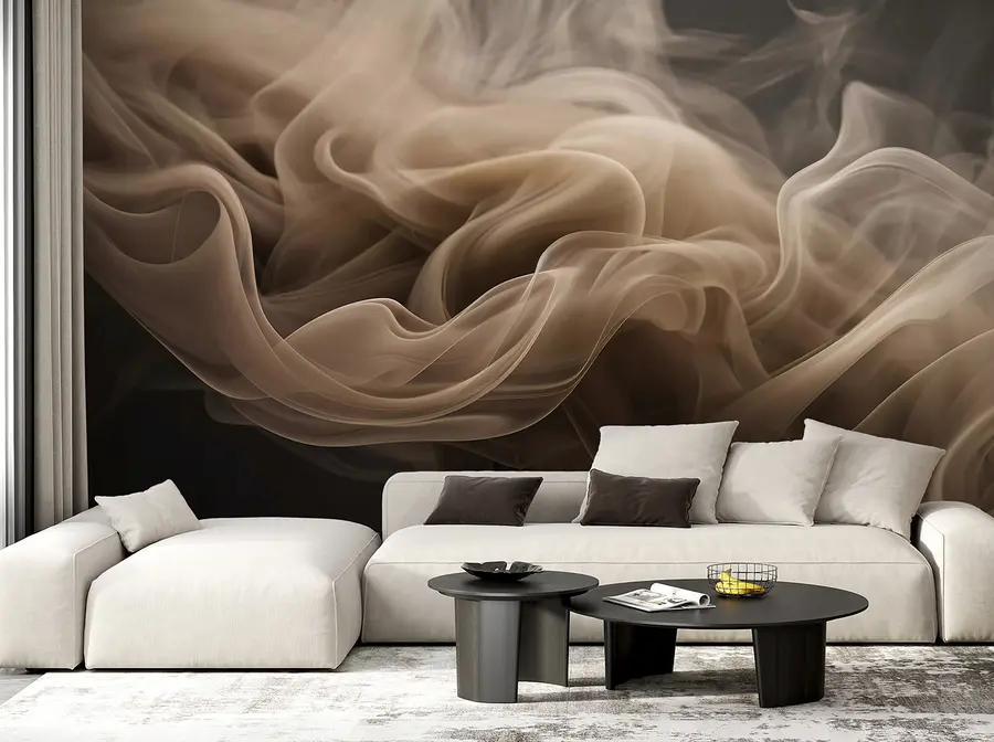 wall murals Abstract waves of smoke u96591