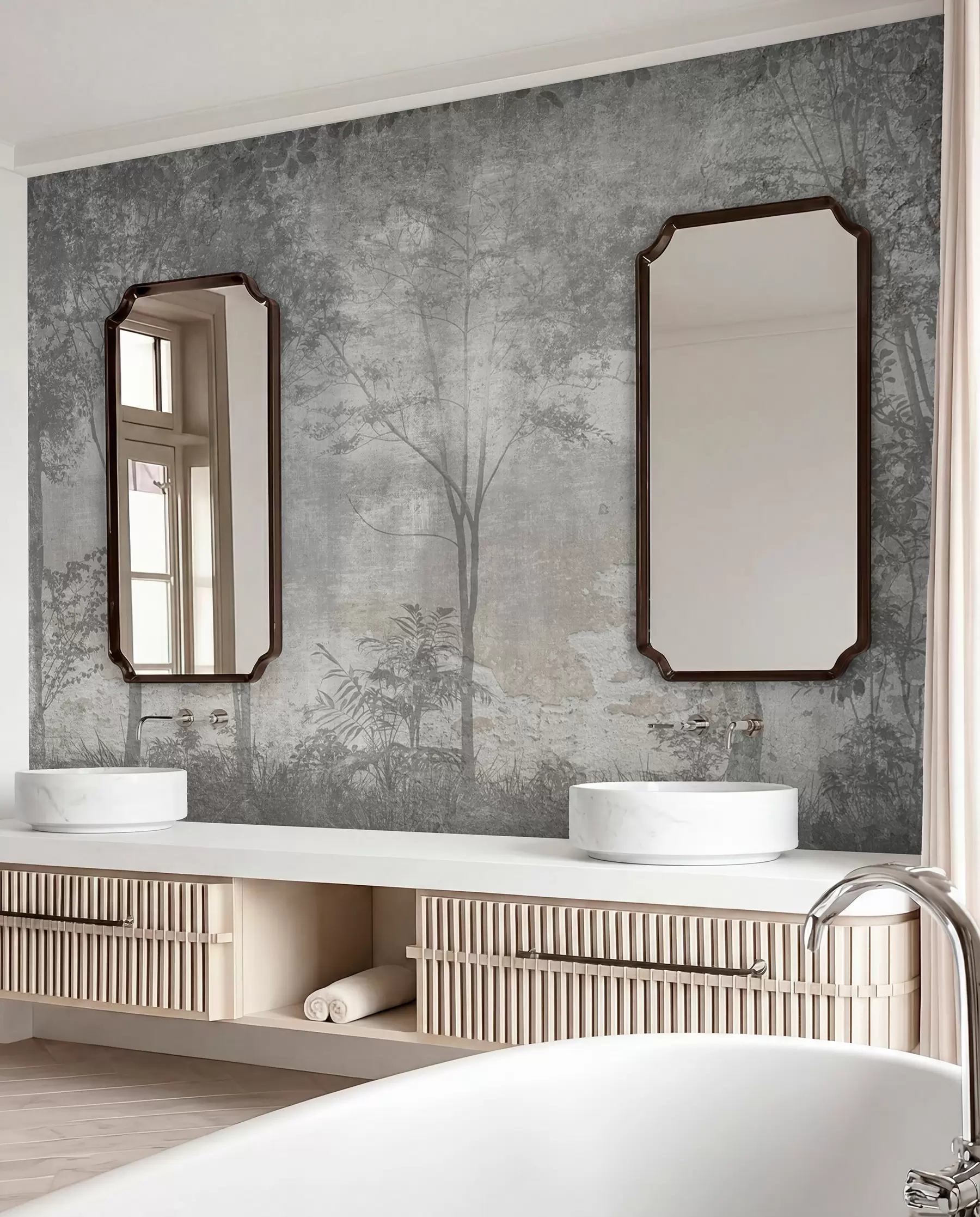 wall murals Forest in Stone Tones u97401