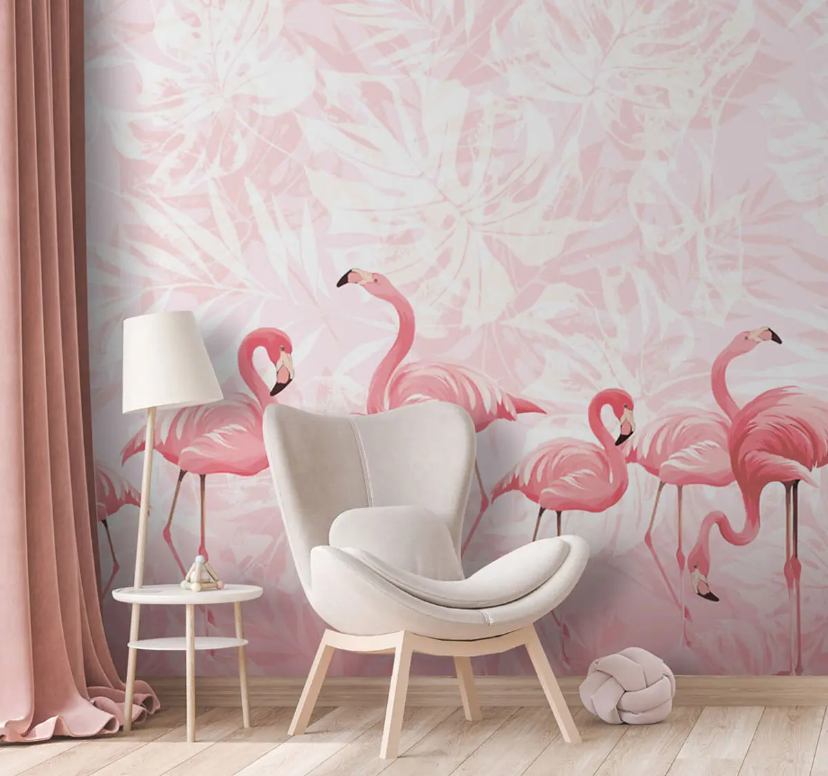 wall murals Fabulous pink flamingos u97217