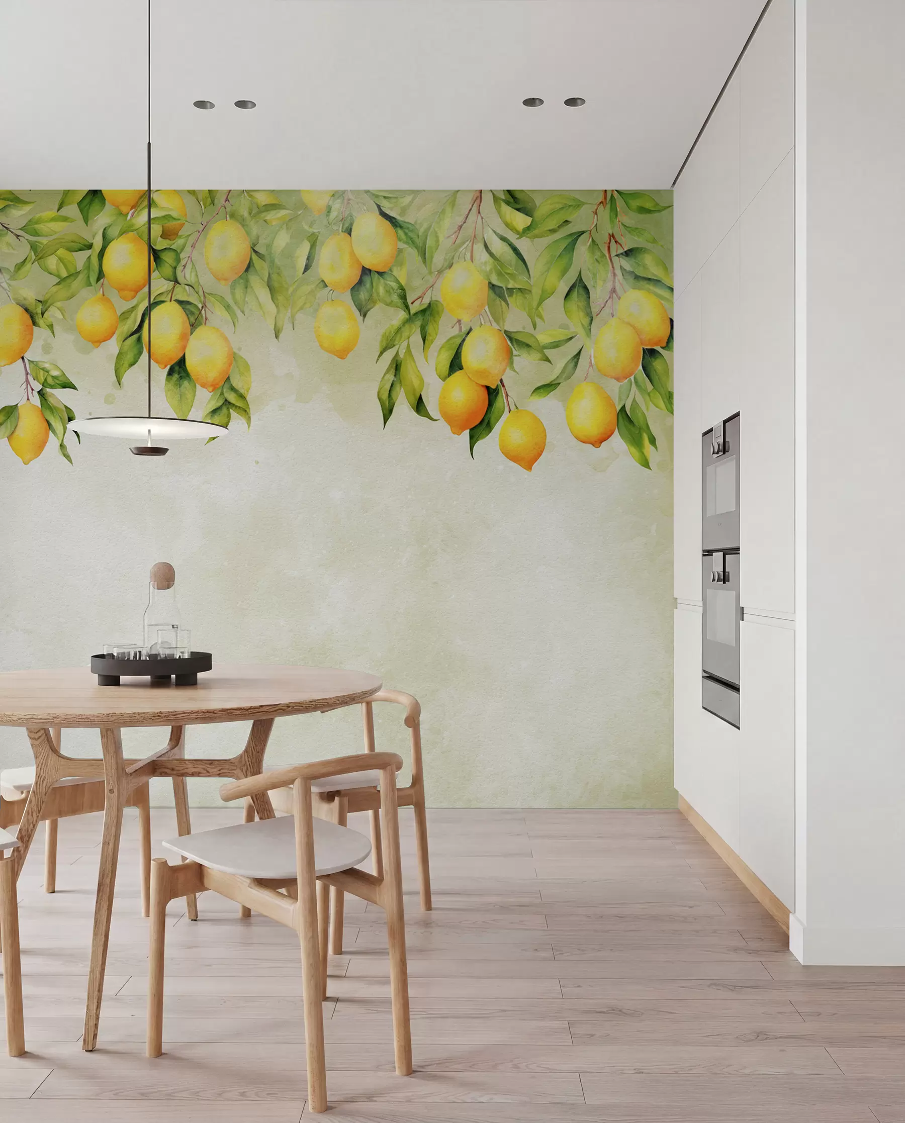 wall murals Tender lemon branches u97595