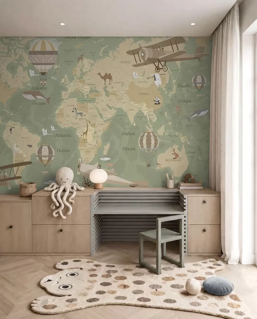 wall murals Sage Flight Atlas in English u36066v2