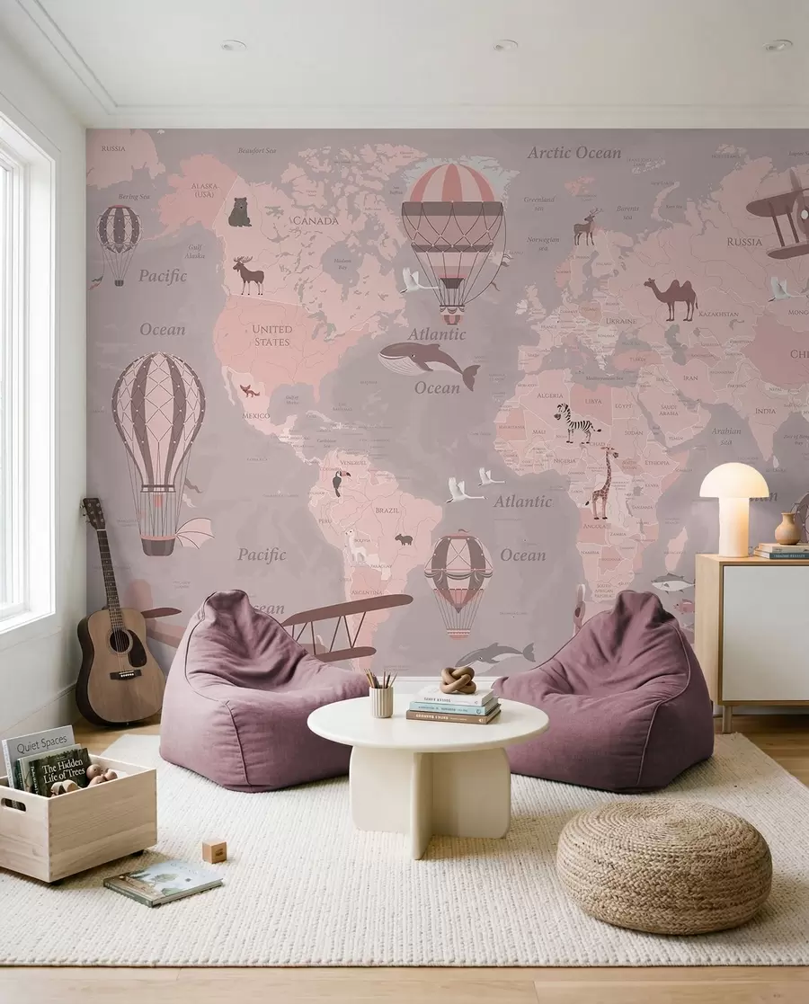 wall murals Rose Flight Atlas in English u36066v6