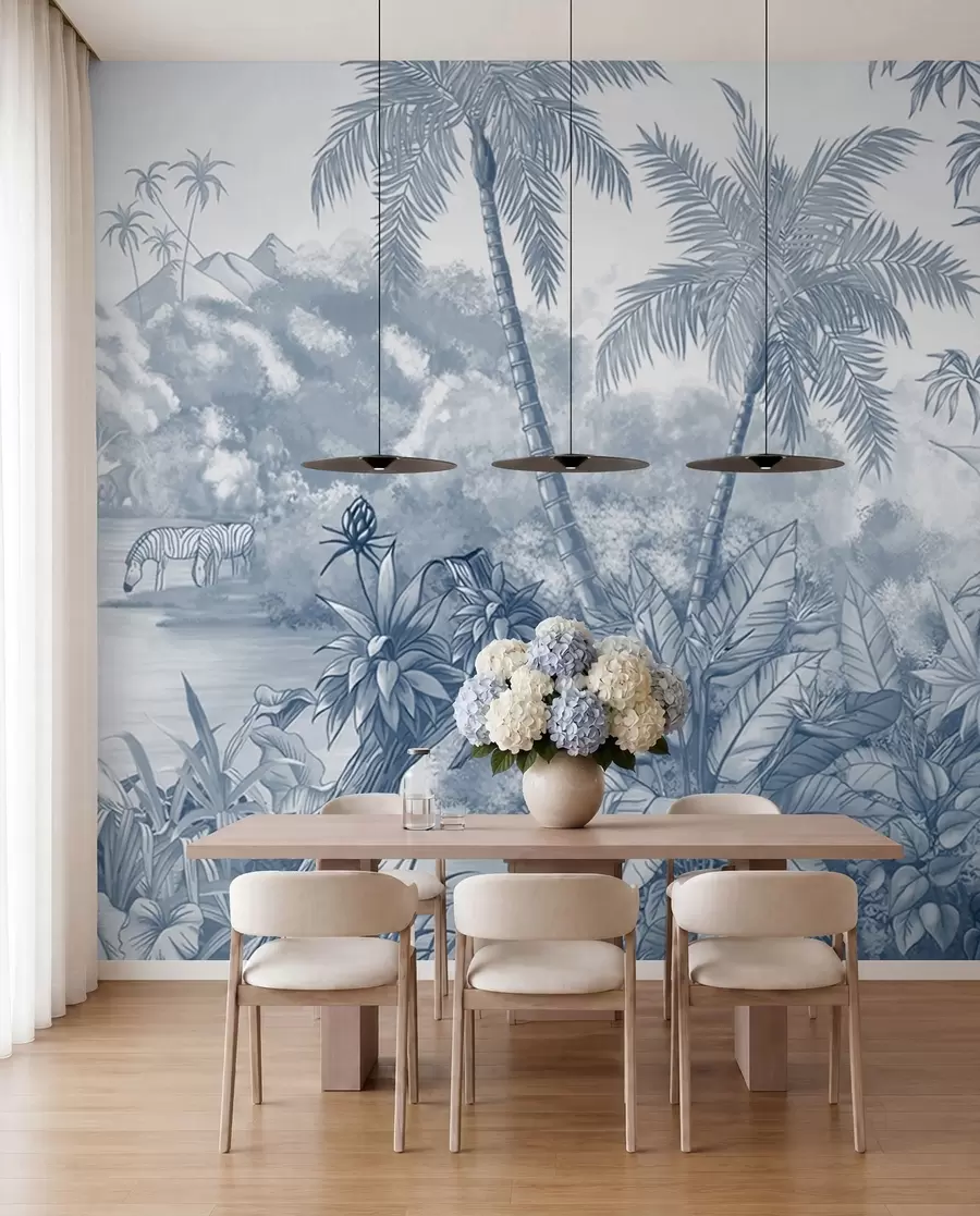 wall murals Tropics in blue u59039v1