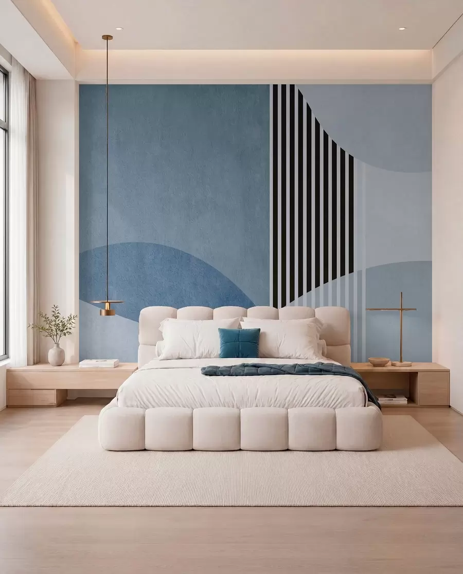 wall murals Retro Arches in Blue u74075v1