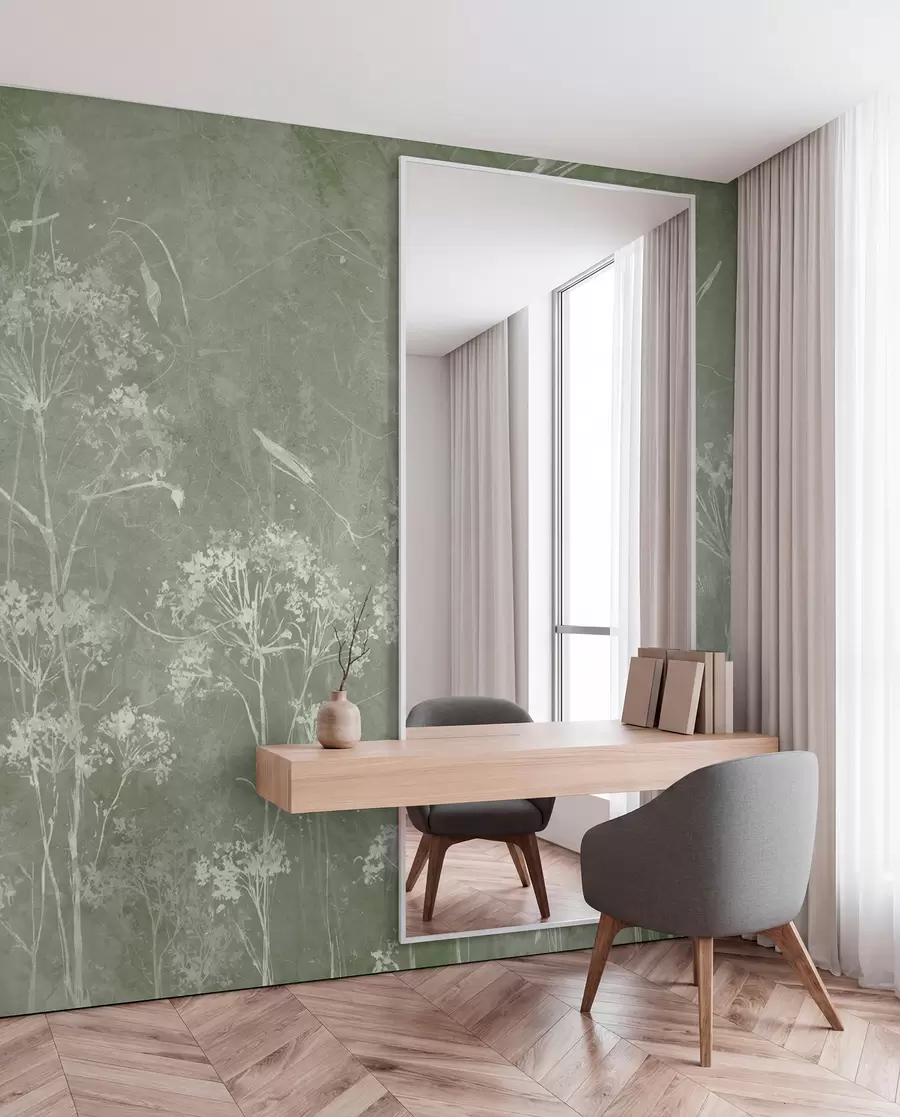 wall murals Meadow on Weathered Sage u96551v1