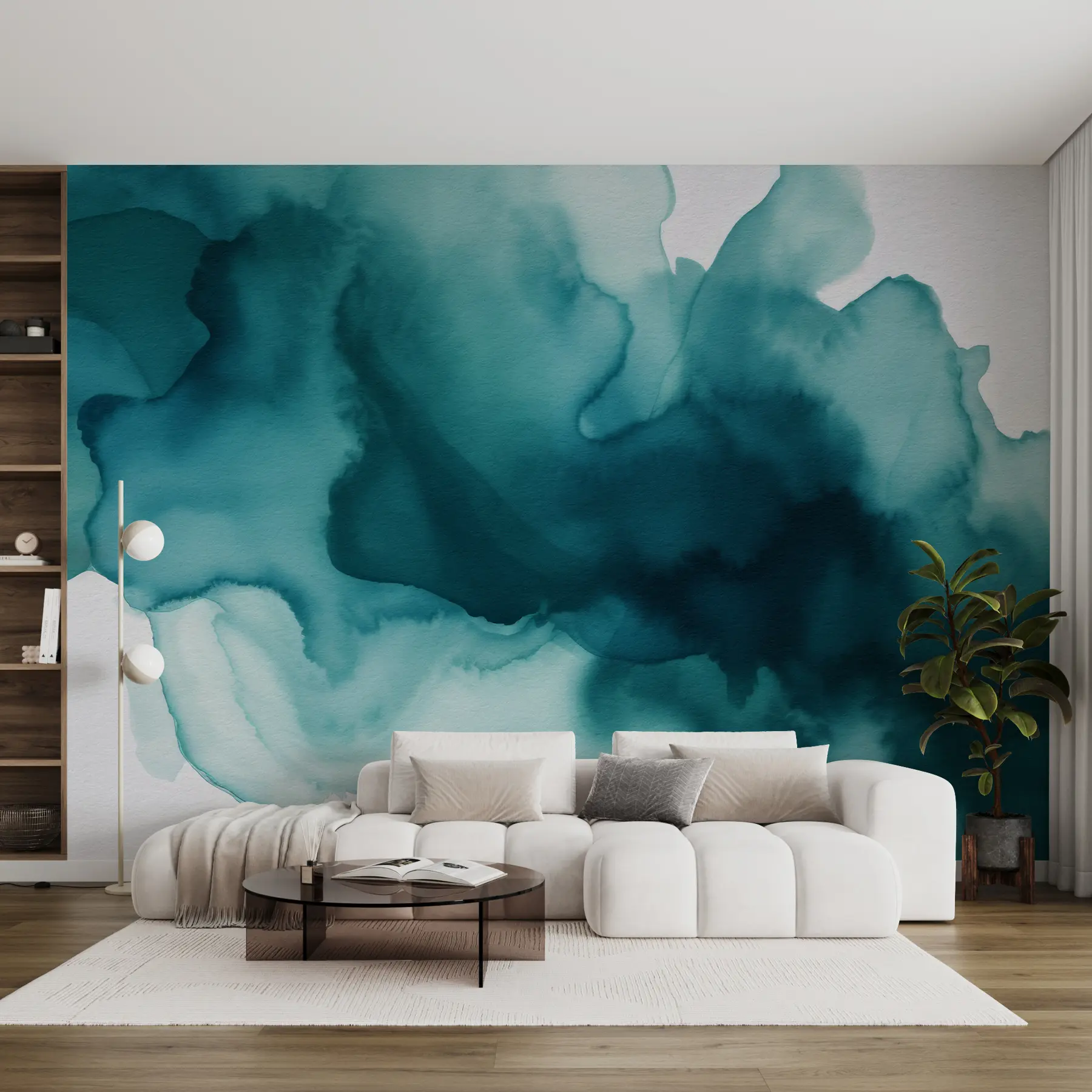 wall murals Azure smoke u97863