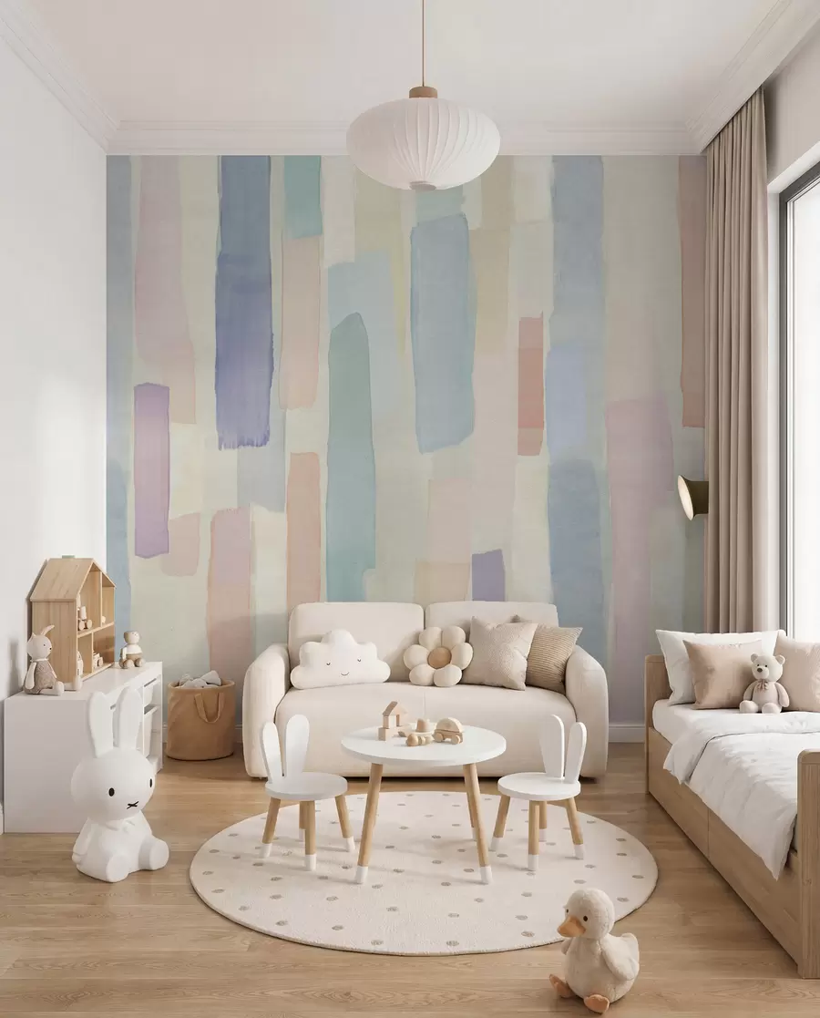 wall murals Pastel Brushstripes u97869