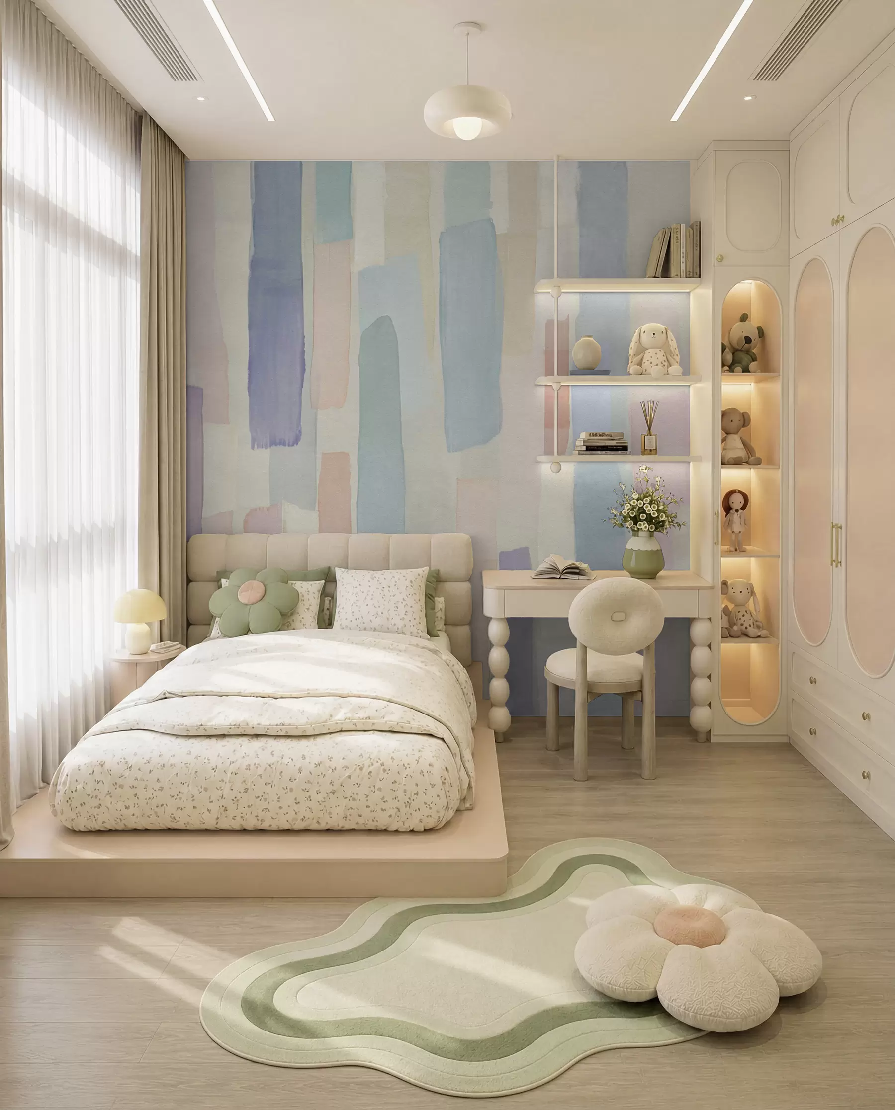 wall murals Pastel Brushstripes u97869