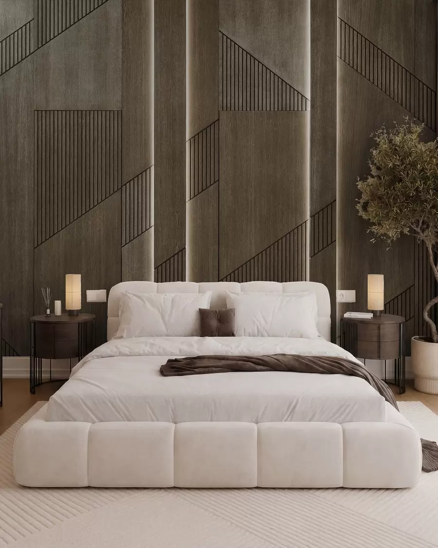 wall murals Timber Lines and Angles u97555