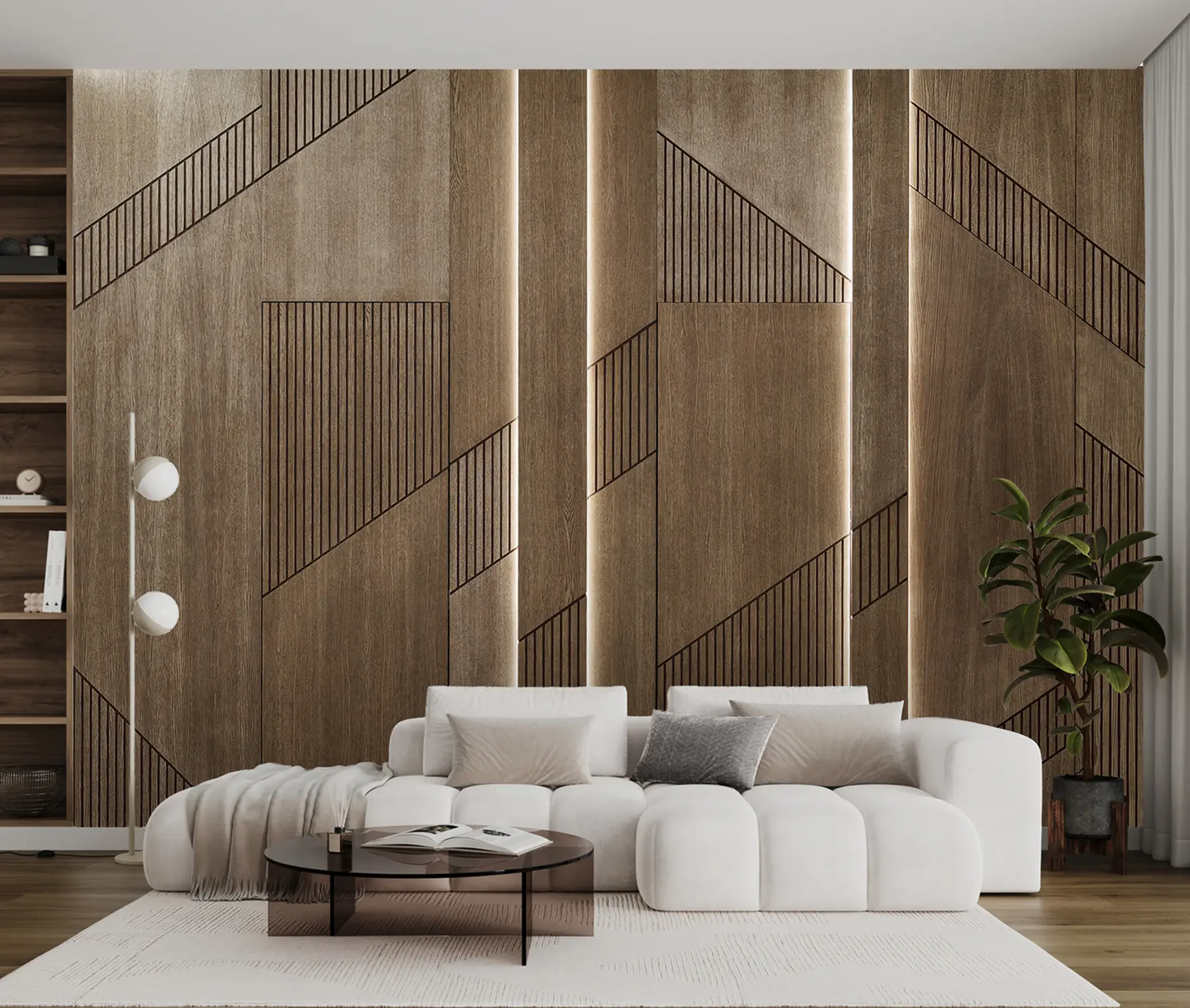 wall murals Wood panel u97555