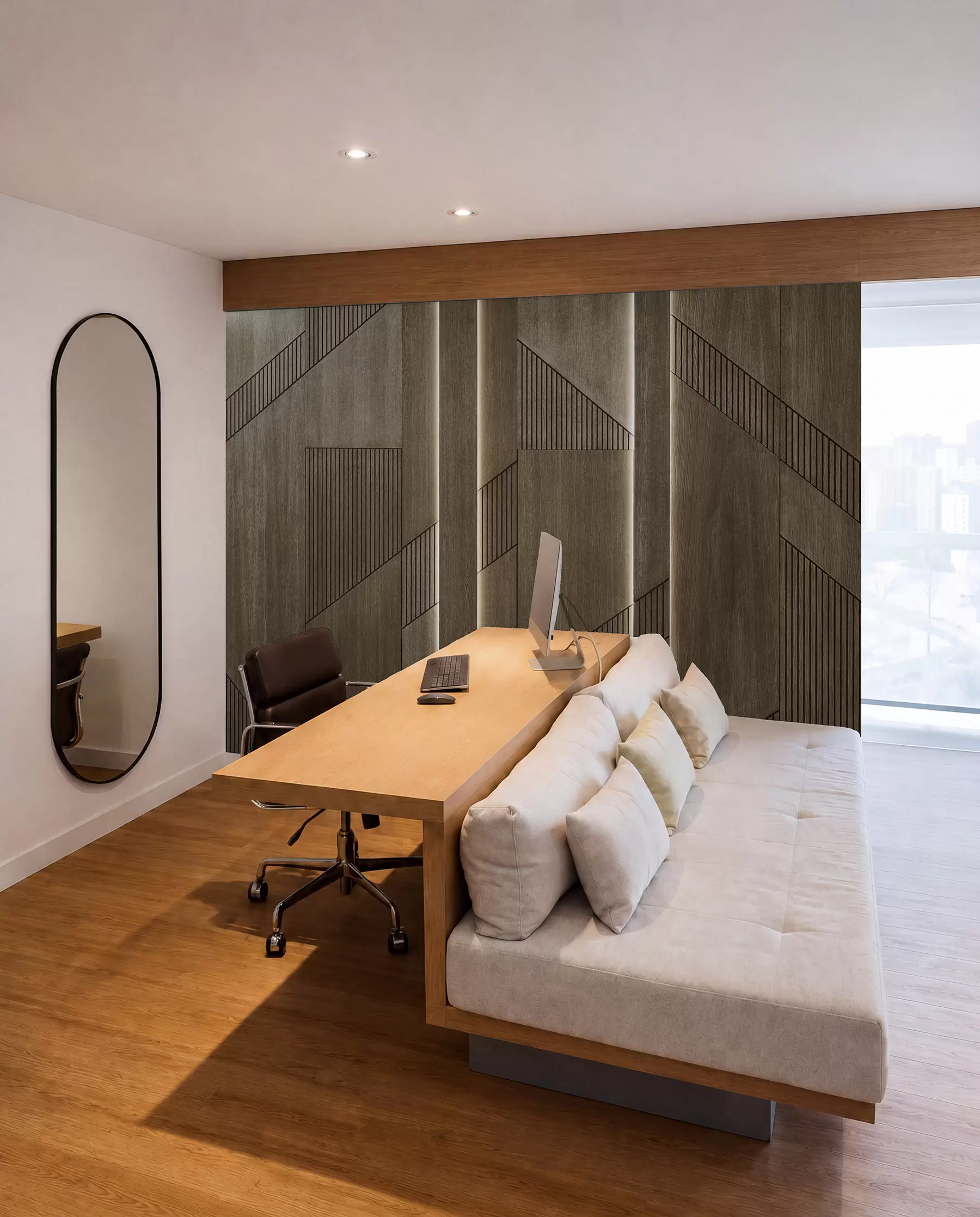 wall murals Timber Lines and Angles u97555