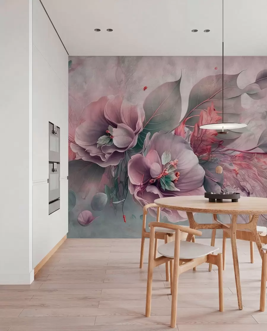 wall murals Petal Layers in Mauve u93930v2