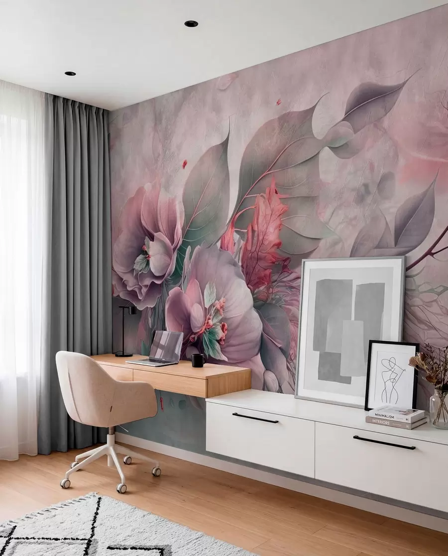 wall murals Petal Layers in Mauve u93930v2