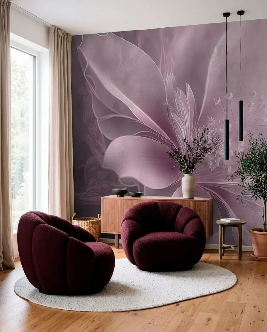 wall murals Mauve Petal Veil u93944v2