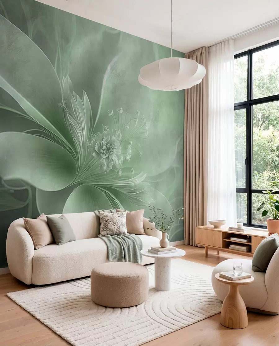 wall murals Sage Petal Veil u93944v3