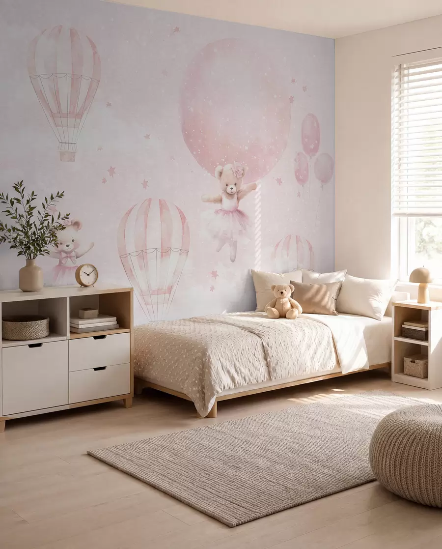 wall murals Bears and Pink Balloons u97954