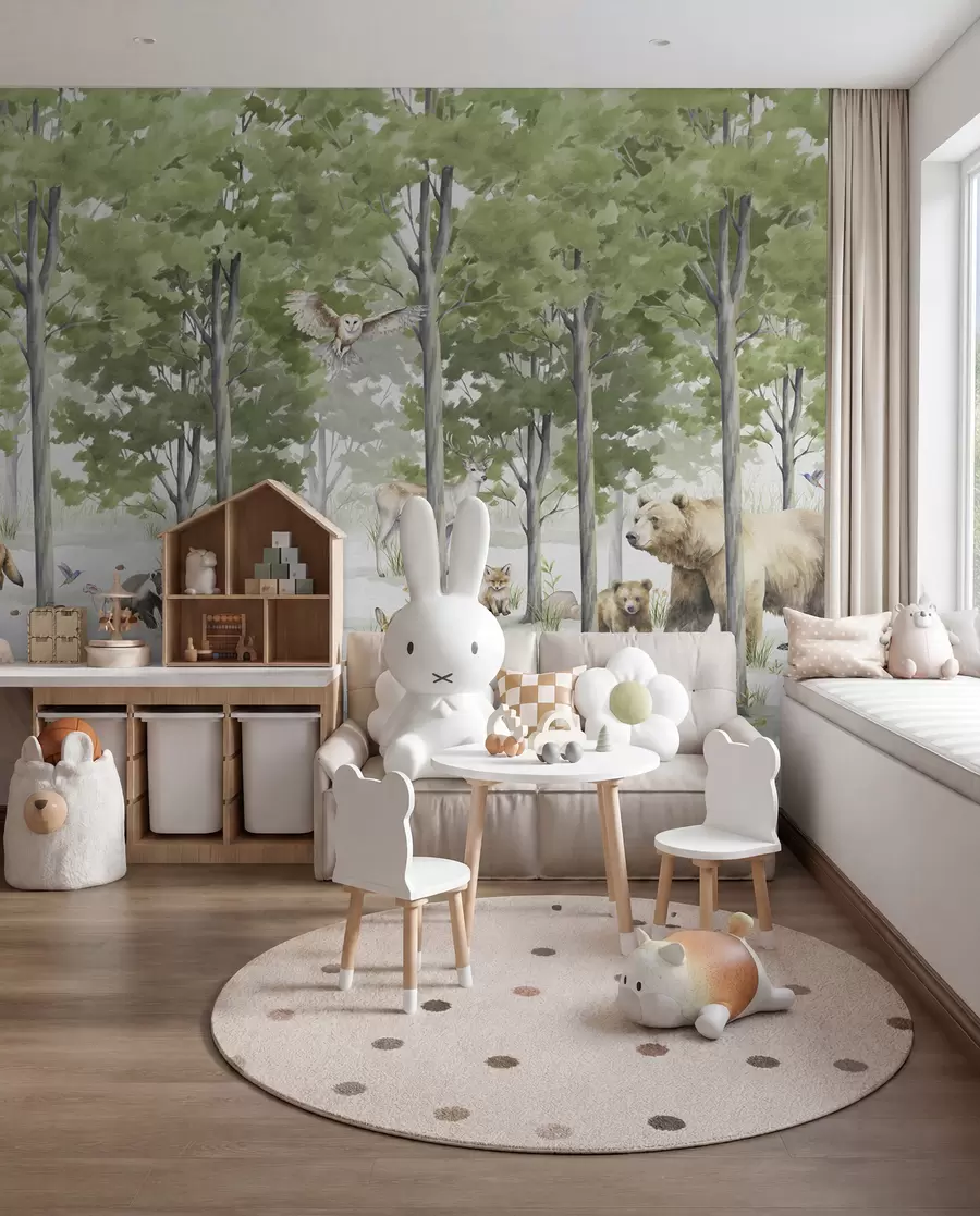 wall murals Woodland Friends u97741