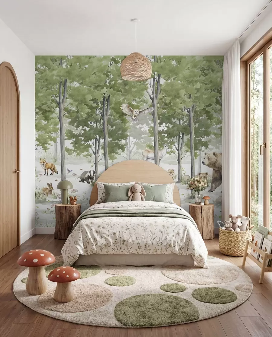 wall murals Woodland Friends u97741