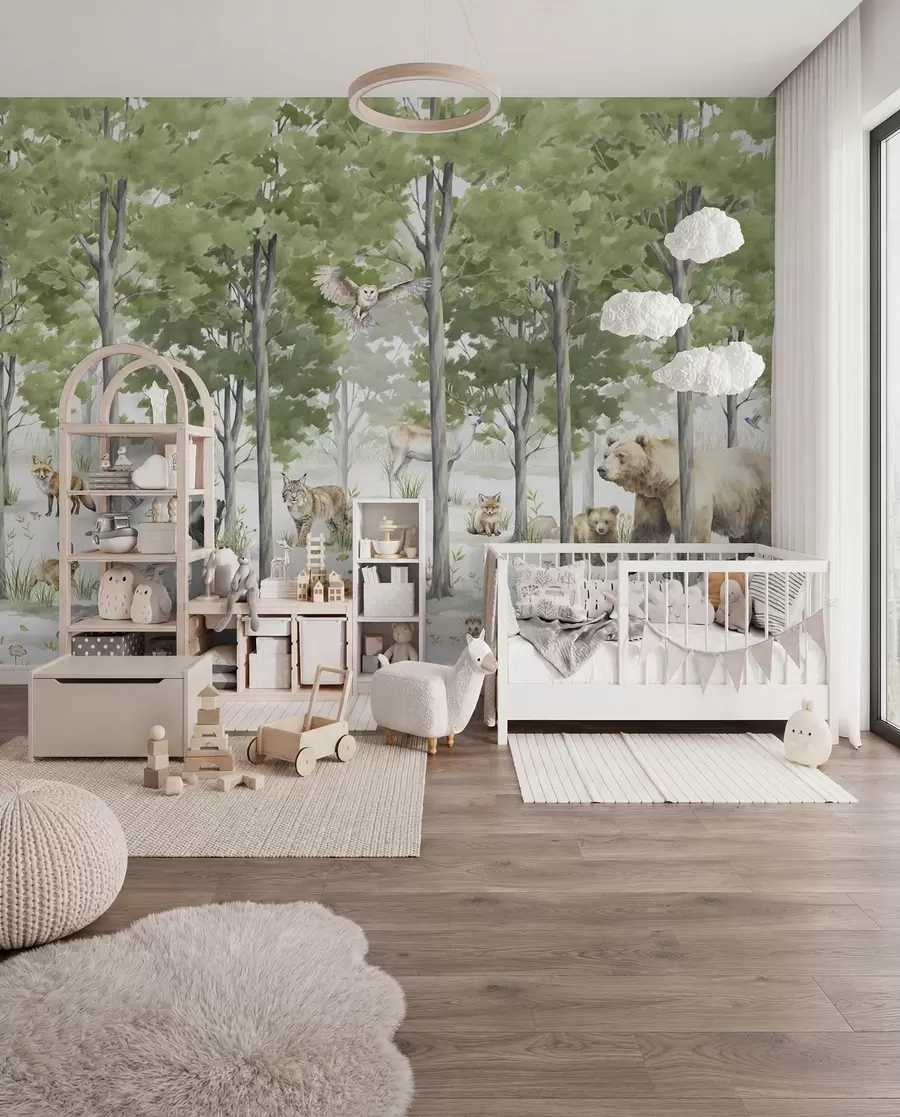 wall murals Woodland Friends u97741