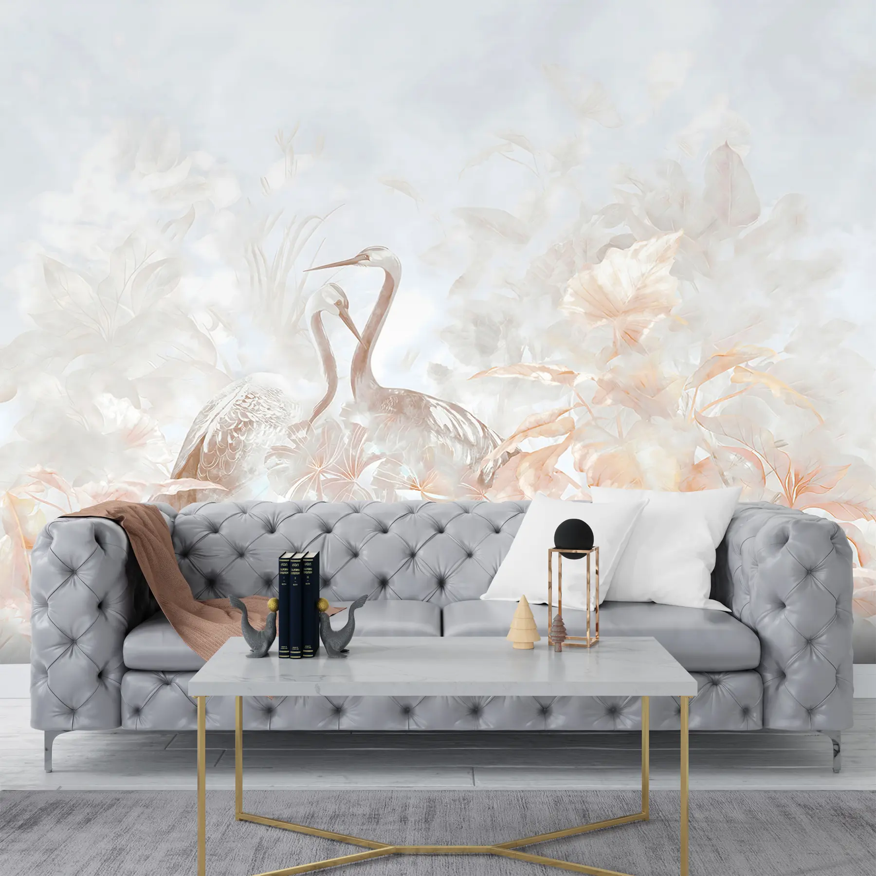 wall murals Storks in love u67508