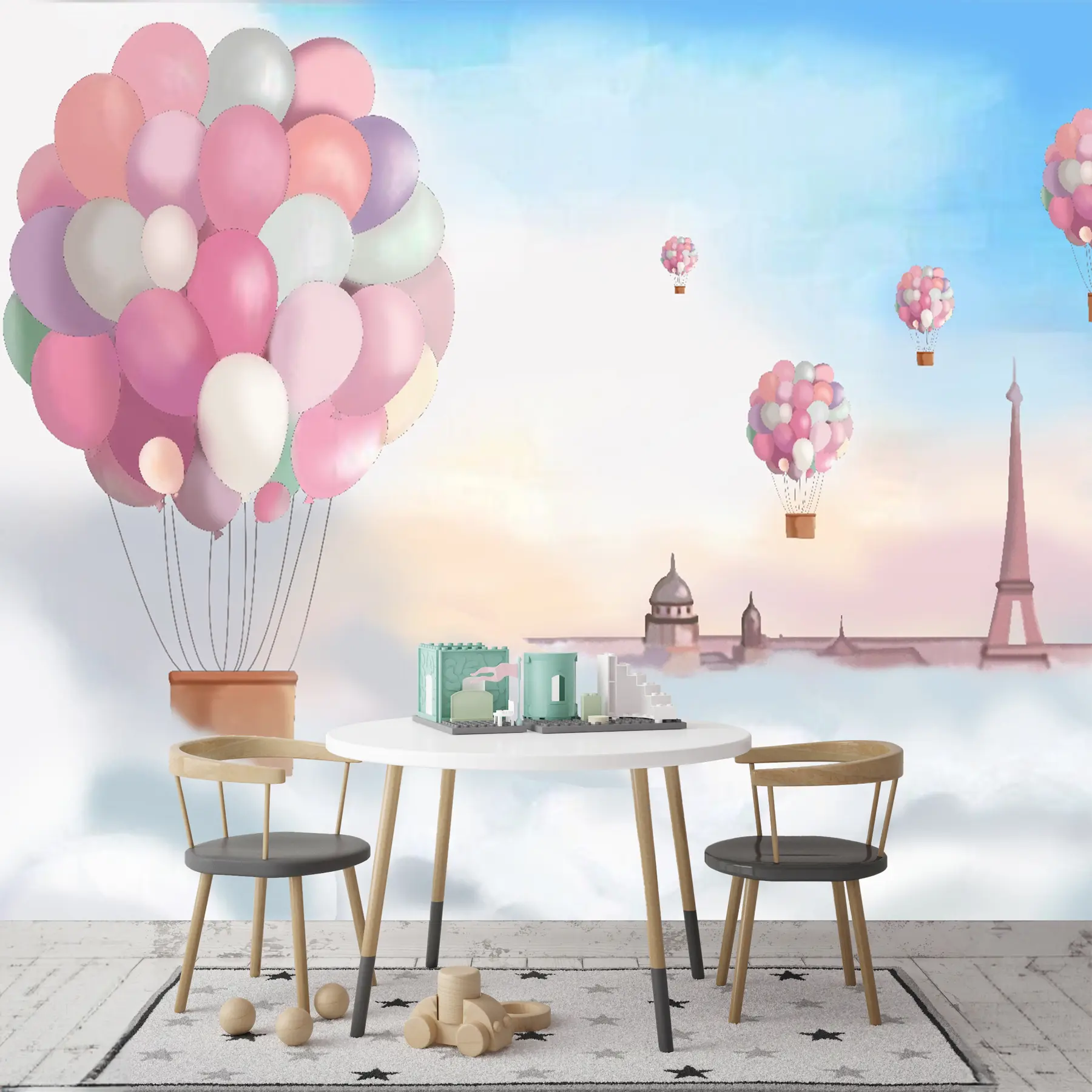 wall murals Airy dreams in Paris u47365