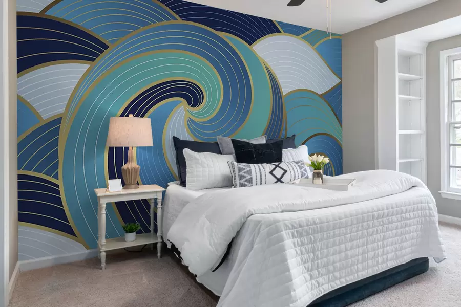 wall murals Eastern waves u98590
