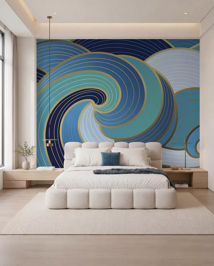 wall murals Blue Wave Rhythm u98590