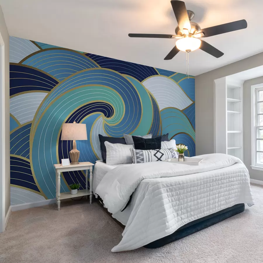 wall murals Eastern waves u98590