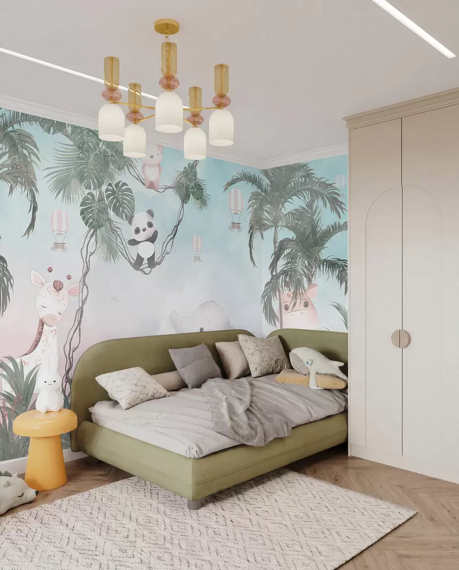 wall murals Cute animals for a child's room u98167